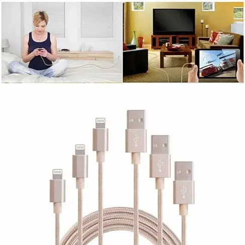 3 To Tango Apple Or Android Charging Cables 3ft-6ft-10ft All 3 Included - Image 2