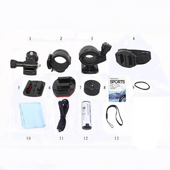 Helmet Mount Action Camera Full HD 1080P Video - Image 3