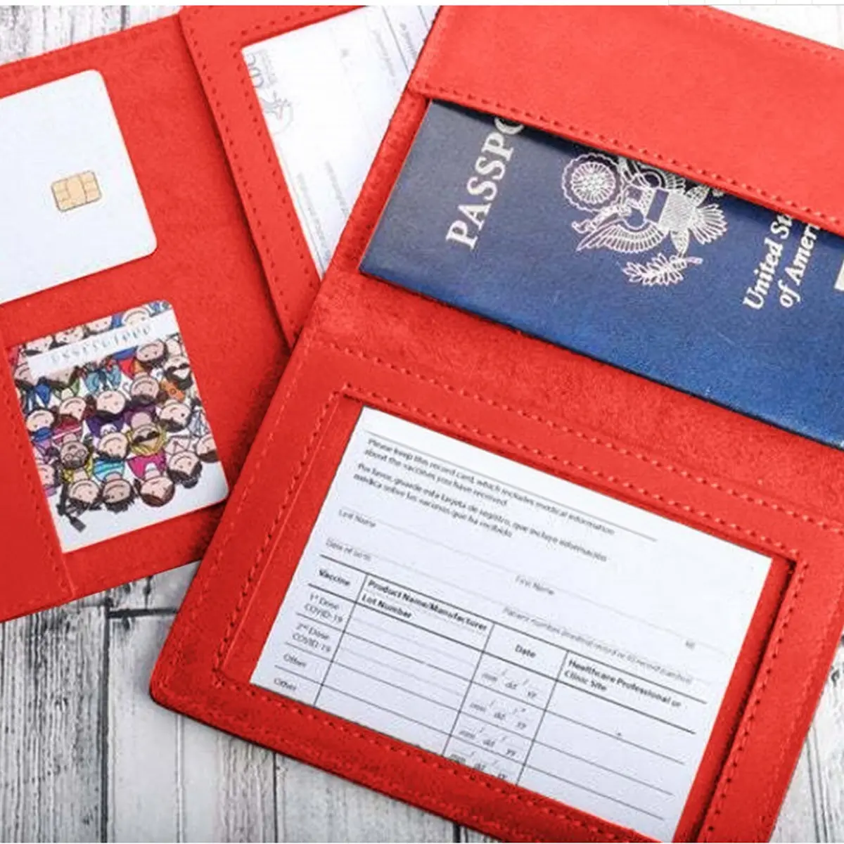 VIP 3 In 1 Card Holder For Vaccination Card, ID And Passport - Image 5